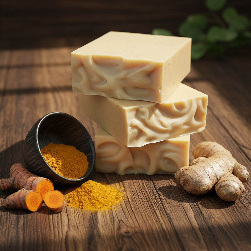 Turmeric & Ginger Soap | Fragrance Free | Dye Free