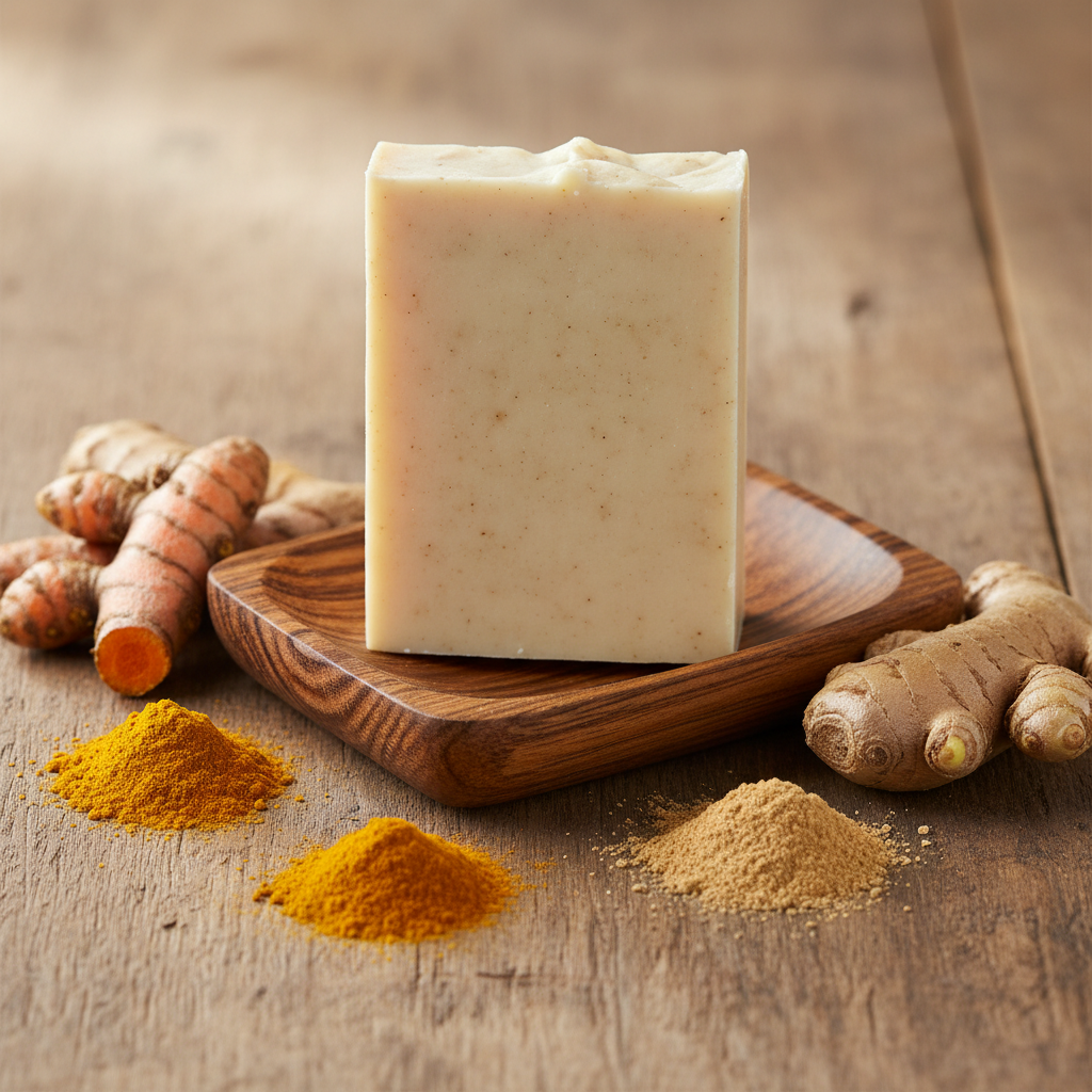 Turmeric & Ginger Soap | Fragrance Free | Dye Free