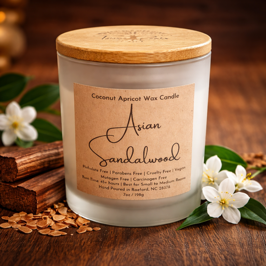 Asian Sandalwood | Coconut Apricot Wax Candle