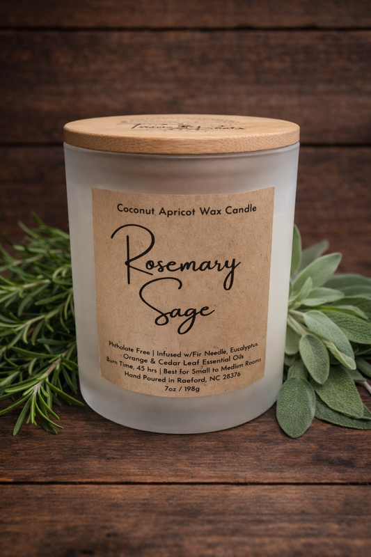 Rosemary Sage | Coconut Apricot Wax Candle