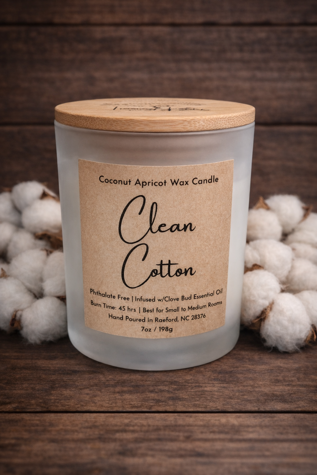 Clean Cotton | Coconut Apricot Wax Candle